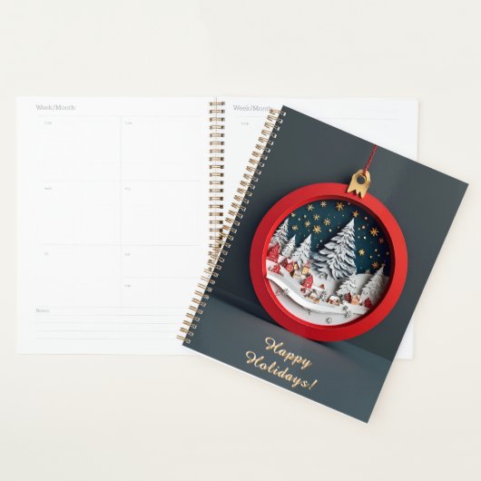 Winterdorp Papier Ornament Planner Cadeau (Display)