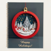 Winterdorp Papier Ornament Planner Cadeau (Voorkant)