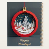 Winterdorp Papier Ornament Planner Cadeau (Achterkant)