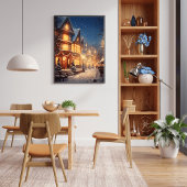  Winterdorp: Snowy Town Square Poster