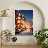  Winterdorp: Snowy Town Square Poster