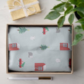 Winterdorp Tissuepapier - Kerstcadeau (Geschenk)