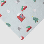 Winterdorp Tissuepapier - Kerstcadeau (Detail)