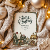  winterdorpskerst feestdagenkaart