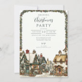 winterdorpskerst kaart (Voorkant)