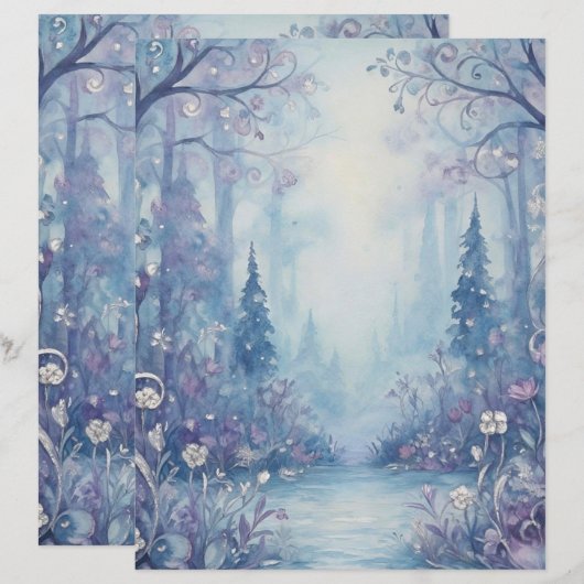 WinterDream Note Paper (Voorkant / Achterkant)