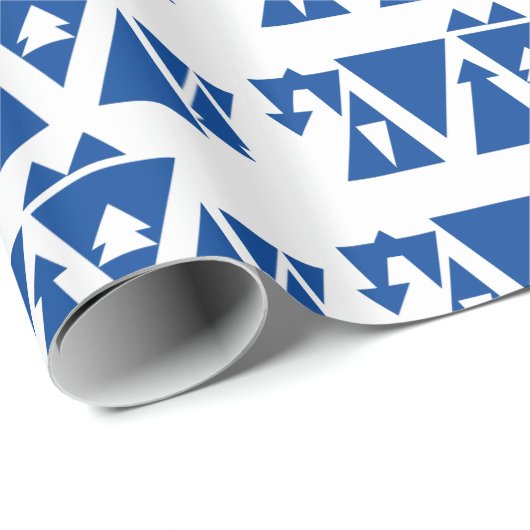 Winterdriehoeken Cadeaupapier (Rol Hoek)