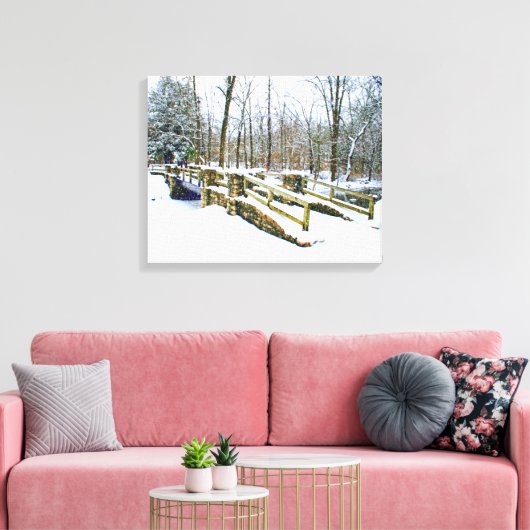 "Winterdromen" Canvas Afdruk (Insitu (Woonkamer))