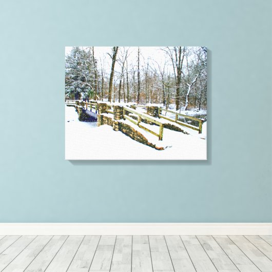 "Winterdromen" Canvas Afdruk (Insitu (Houten vloer))