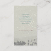 Winterdromen (kerst) visitekaartje (Achterkant)