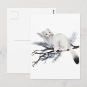 Wintereekhoorn Briefkaart (Voorkant / Achterkant)