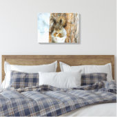 Wintereekhoorn Canvas Afdruk (Insitu (Slaapkamer))