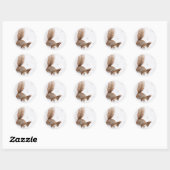 Wintereekhoorn Ronde Sticker (Vel)