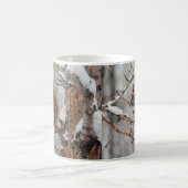 Wintereekhoorn, sneeuw- en rode kerstontwerpen koffiemok (Center)