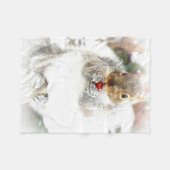 wintereekhoorn vlooiendeken fleece deken (Voorkant (Horizontaal))