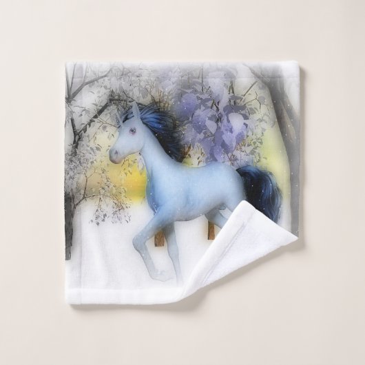 Wintereenhoornhanddoekset Bad Handdoek (Wasdoekje)