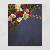 winterelegante bruinbruidsuitnodiging (Achterkant)