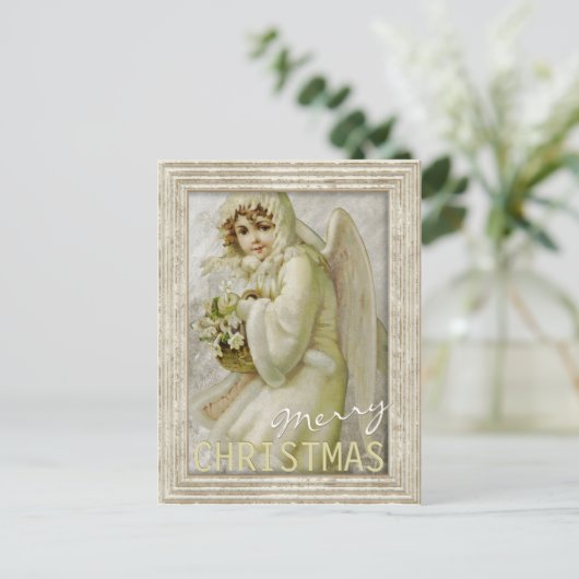  winterengel CC0616 Kerstmis Briefkaart (Staand voorkant)