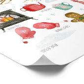 Winteressentiële kunstwerken - poster voor kindere (Hoek)