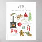 Winteressentiële kunstwerken - poster voor kindere (Voorkant)