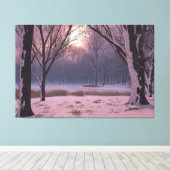 winteretherisch canvas afdruk (Insitu (Houten vloer))