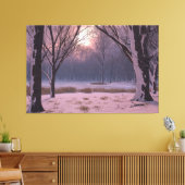 winteretherisch canvas afdruk (Insitu (Woonkamer))