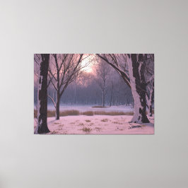 winteretherisch canvas afdruk