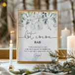 Wintereucalyptus Hot cacaobar Poster<br><div class="desc">Winterkerstbubble Hot cacaobar Poster. Wintertafelversiering van het vrijgezellenfeest. Overeenkomende objecten beschikbaar.</div>