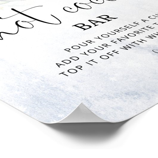 Wintereucalyptus Hot cacaobar Poster (Hoek)