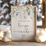 Wintereucalyptus laat je receptkaart hier achter poster<br><div class="desc">De wintereucalyptus laat je recept-kaart hier achter. Overeenkomende objecten beschikbaar.</div>