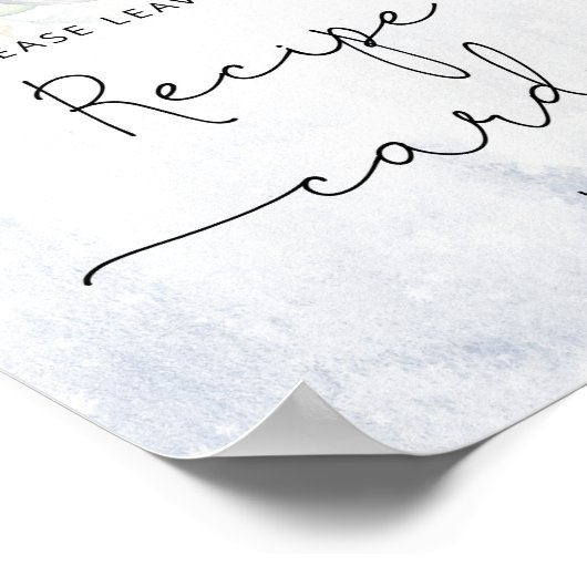 Wintereucalyptus laat je receptkaart hier achter poster (Hoek)