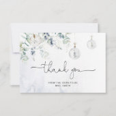 Wintereucalyptus vrijgezellenfeest bedankt kaart (Voorkant)