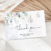 Wintereucalyptus vrijgezellenfeest bedankt kaart