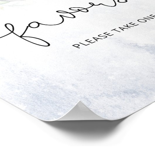 Wintereucalyptuselegante gunsten alstublieft één n poster (Hoek)