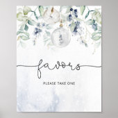 Wintereucalyptuselegante gunsten alstublieft één n poster (Voorkant)