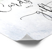 Wintereucalyptuselegantkaarten en -giften poster (Hoek)