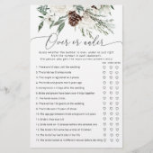 Winterevergreen over of onder vrijgezellenfeest sp (Voorkant)