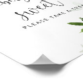 Winterevergroene baby's zijn zoet poster (Hoek)