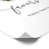 Winterevergroene elegante gunsten nemen een traan poster (Hoek)