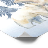 Winterfamilie Polar Beer Arctic Nursery Wall Decor Poster (Hoek)