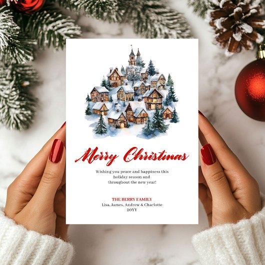 Winterfantasie Kerst Kaart