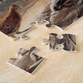Winterfazant Zonsondergang Meer Cottage Wild Vogel Legpuzzel (Zijkant)