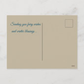 winterfee-artistiek briefkaart (Achterkant)