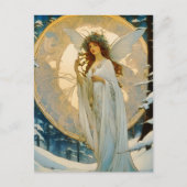 winterfee-artistiek briefkaart (Voorkant)