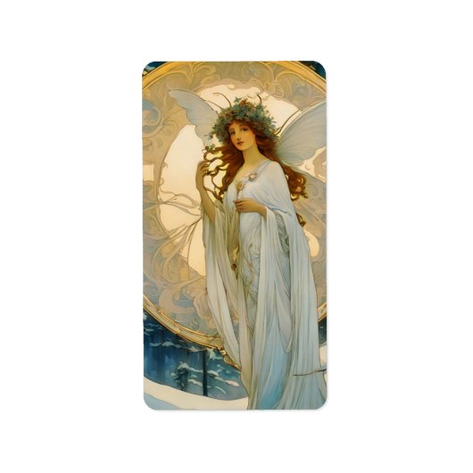 winterfee-artistiek etiket (Voorkant)