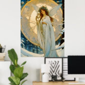 winterfee-artistiek poster (Thuiskantoor)