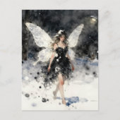 Winterfee  briefkaart (Voorkant)