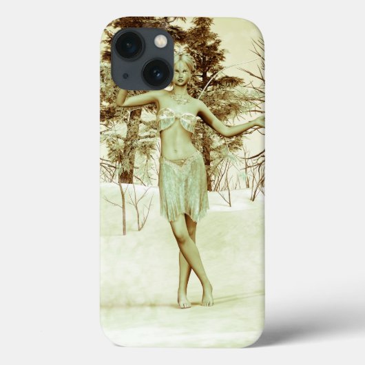 Winterfee in Besneeuwd Bos Fantasie Kunst Case-Mate iPhone Case (Achterkant)