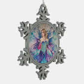 Winterfee-sneeuwvlok Tin Sneeuwvlok Ornament (Links)