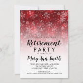 Winterfeest feestdag sparkle Red Kaart (Voorkant)